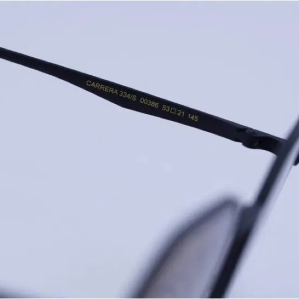 Black Carrera Hexagonal Frame Sunglasses - Picture 5 of 7